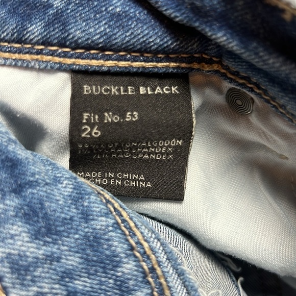 Buckle Black Jean Shorts - Picture 4 of 4